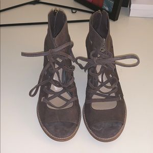 Vince Camuto suede block heels